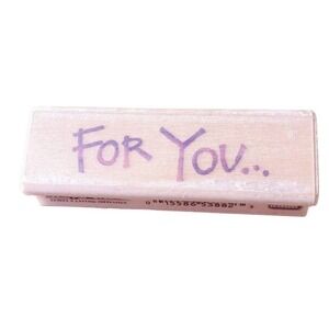 EK Success Image Tree Rubber Stamps - Script “For You” IT15A
